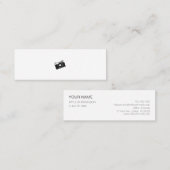 CARTE DE VISITE MINI ミニマムでシンプルな名刺 ビジネスカード カメラ (Devant / Derrière)