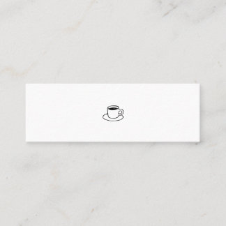 CARTE DE VISITE MINI ミニマムでシンプルな名刺 ビジネスカード コーヒー