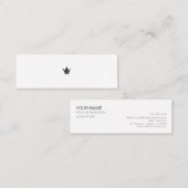 Carte De Visite Mini ミニマムでシンプルな名刺 ビジネスカード 和 japanese 折り鶴 paper crane (Devant / Derrière)