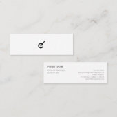 CARTE DE VISITE MINI ミニマムでシンプルな名刺　ビジネスカード　目玉焼き (Devant / Derrière)