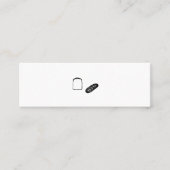 CARTE DE VISITE MINI ミニマムでシンプルな名刺　ビジネスカード　食パン・フランスパン (Devant)