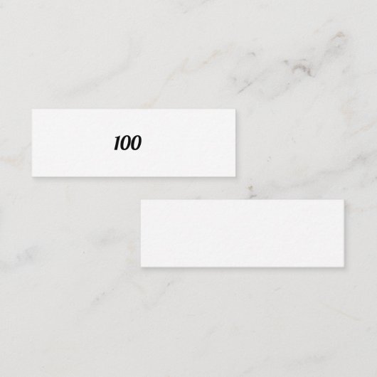 CARTE DE VISITE MINI 100 (Devant / Derrière)