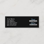 Carte De Visite Mini 13e jour<br><div class="desc">brother proud teenager official 13th birthday family birthday reunion party celebring matching</div>