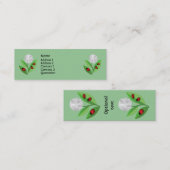 Carte De Visite Mini 3 coccinelles (Devant / Derrière)