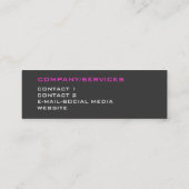 Carte De Visite Mini 3 couleur moderne P (Dos)