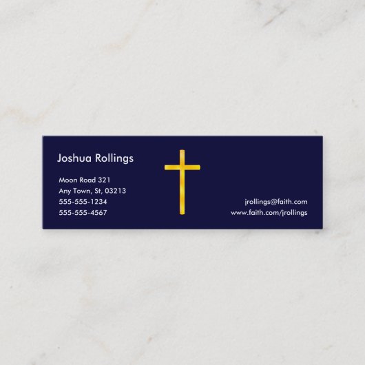 Carte De Visite Mini 3h16 de John - chrétien (Devant)