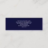 Carte De Visite Mini 3h16 de John - chrétien (Dos)