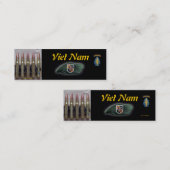 Carte De Visite Mini 5e éclair vert béret des forces spéciales (Devant / Derrière)