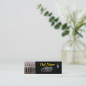 Carte De Visite Mini 5e éclair vert béret des forces spéciales (Debout devant)