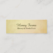 Carte De Visite Mini Abeille et fleur de miel (Dos)