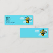 Carte De Visite Mini Abeille heureuse (Devant / Derrière)