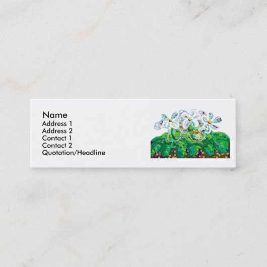 Carte De Visite Mini Abeille heureuse (Devant)