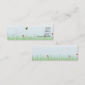 Carte De Visite Mini Abeille - maigre (Devant / Derrière)