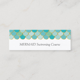 Carte De Visite Mini ♥ Abeille * Plage de natation MERMAID* Balances de