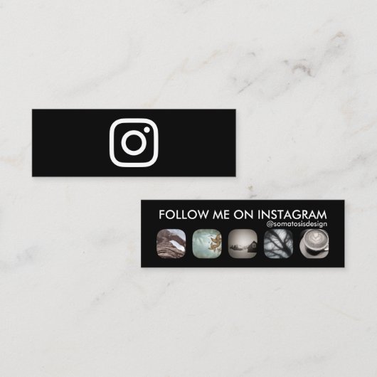 Carte De Visite Mini abonnés instagram (Devant / Derrière)