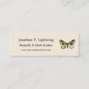 Carte De Visite Mini Abraxas grand ulariata, The Magpie Moth Color Imag