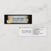 Carte De Visite Mini *~* Abstraite bande de Parties scintillant dorée p (Devant / Derrière)