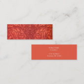 Carte De Visite Mini Acanthe de William Morris pour la conception de (Devant / Derrière)