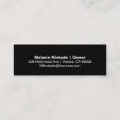 Carte De Visite Mini Accent (gris) (Dos)