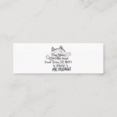 Carte De Visite Mini Accrochez-moi s'il vous plaît - Choisissez la coul (Devant)