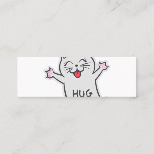 Carte De Visite Mini Accrochez-moi s'il vous plaît - Choisissez la coul (Dos)