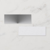 Carte De Visite Mini acier circulaire large (Devant / Derrière)