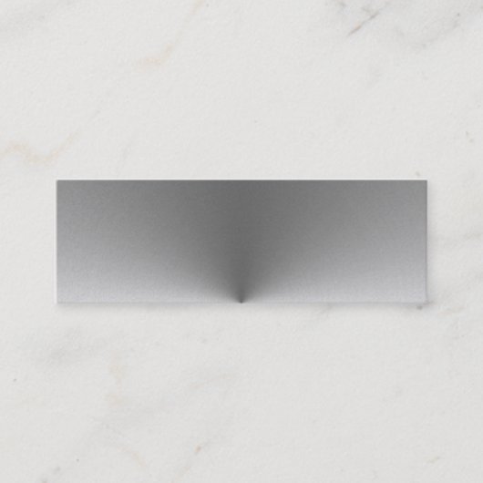 Carte De Visite Mini acier circulaire large (Devant)