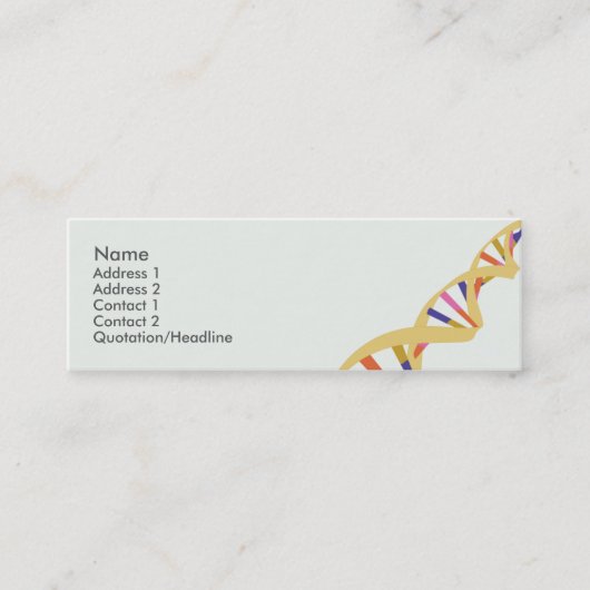 Carte De Visite Mini ADN - Maigre (Devant)