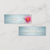 Carte De Visite Mini Adorable Elegant Aquarelle Lotus Flower (Devant / Derrière)