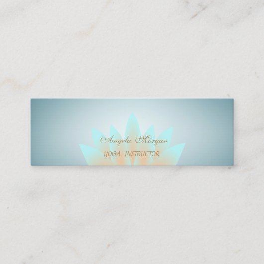 Carte De Visite Mini Adorable Élégant Chic Lotus Flower (Devant)