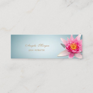 Carte De Visite Mini Adorable Élégant Fleur de Lotus Aquarelle