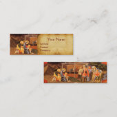 CARTE DE VISITE MINI ADORATION DU PARCHEMENT DE LA NATIVITÉ MAGI (Devant / Derrière)