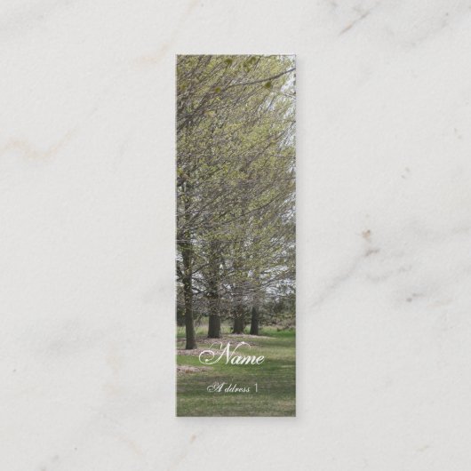 Carte De Visite Mini Affaires maigres (Devant)