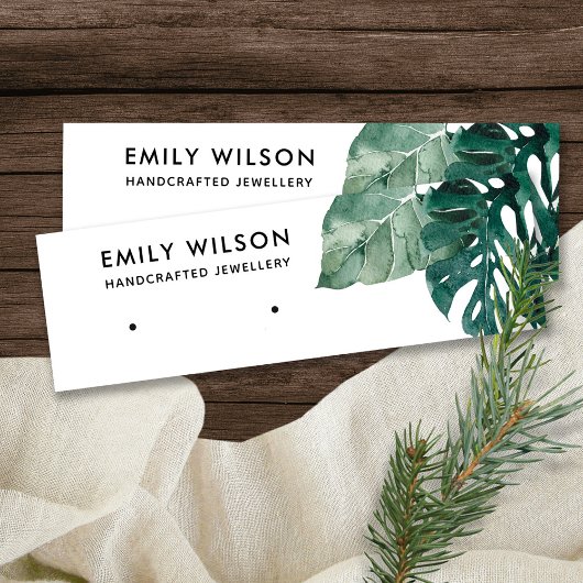 CARTE DE VISITE MINI AFFICHAGE D'APPRÉCIATION DE LA FAUNE DE MOSTERA VE