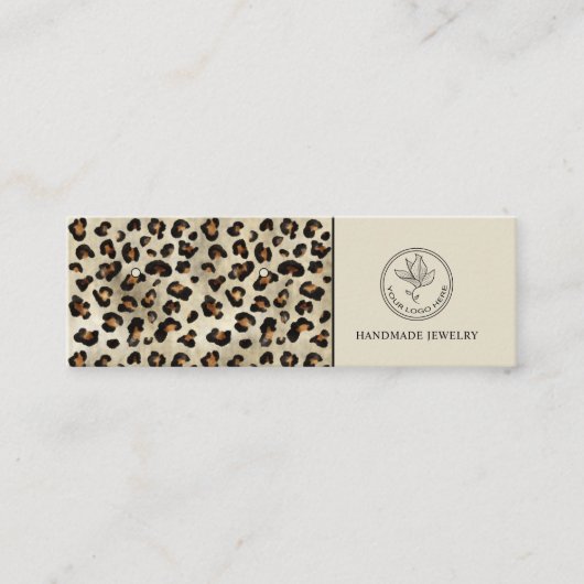 Carte De Visite Mini Affichage des boucles d'oreilles avec impression l (Devant)