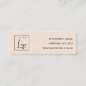 CARTE DE VISITE MINI AFFICHAGE LOGO DE L'ÉTUDE DE TEXTURE CÉRAMIQUE BLA (Dos)