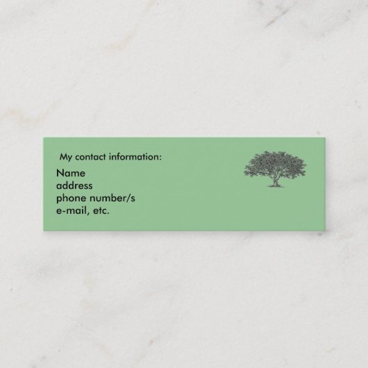 Carte De Visite Mini Affiche cartonnée publicitaire dans les moyens de (Devant)