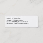 Carte De Visite Mini Affiche cartonnée publicitaire dans les moyens de (Dos)