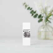 Carte De Visite Mini Affiche de citation de lecture gothique Dark Acade (Debout devant)
