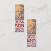 Carte De Visite Mini Affiche de Zdenka Cerny par Alphonse Mucha (Devant / Derrière)