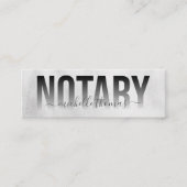 Carte De Visite Mini Agent de signature de prêt notaire Professionnel S (Devant)