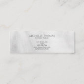 Carte De Visite Mini Agent de signature de prêt notaire Professionnel S (Dos)