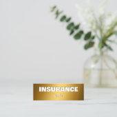 Carte De Visite Mini Agent du courtier d'assurance (Debout devant)