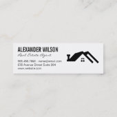 Carte De Visite Mini Agent immobilier / Clés (Dos)