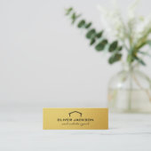 Carte De Visite Mini Agent immobilier Gold Elite (Debout devant)