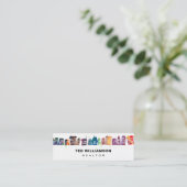 Carte De Visite Mini Agent immobilier moderne de professionnel (Debout devant)