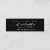 Carte De Visite Mini Agent immobilier moderne de professionnel (Dos)