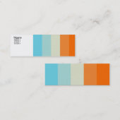 Carte De Visite Mini Aimer de couleur - customisé (Devant / Derrière)