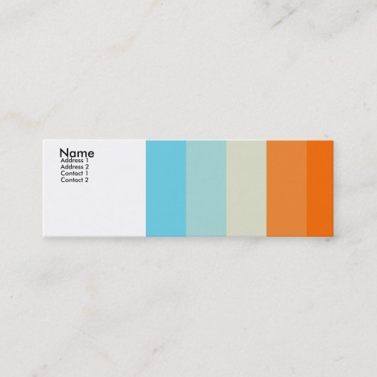 Carte De Visite Mini Aimer de couleur - customisé (Devant)