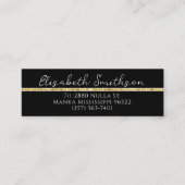 Carte De Visite Mini Ajouter QR Code & Social Media Gold Parties scinti (Devant)